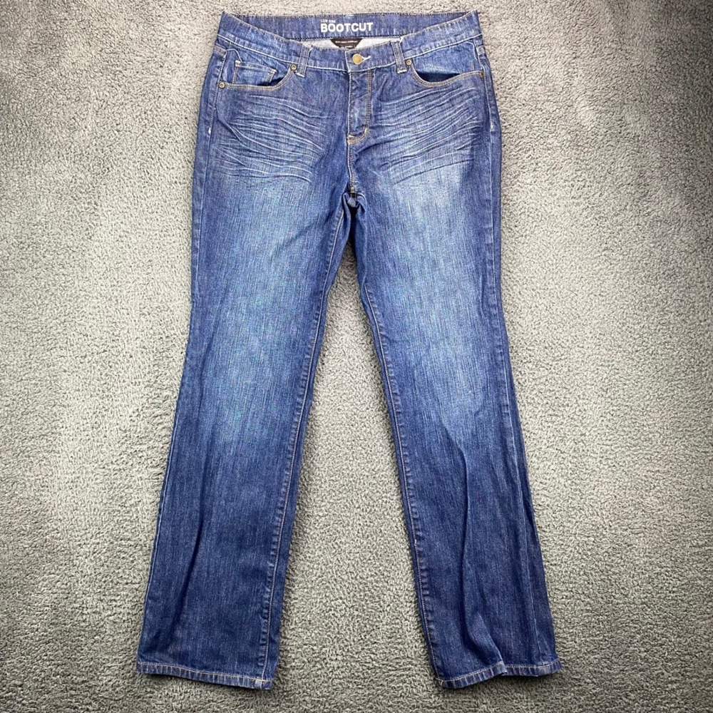 New York & Company Low Rise Bootcut Jeans Womens Size 10 Average Wash Denim